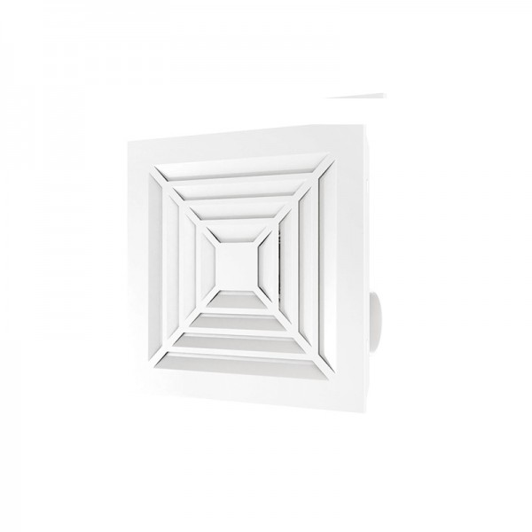 Integrated ceiling zigzag panel ventilation fan