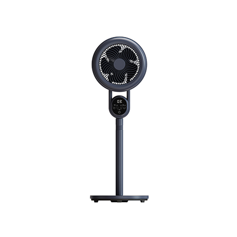 Black leaf floor standing fan